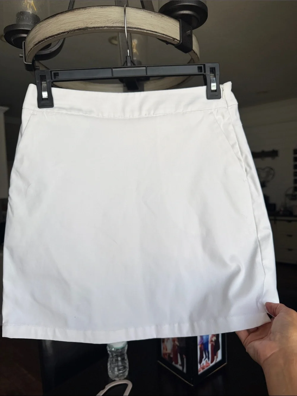 Nike White Women's Tennis Skirt with Swoosh Detail
